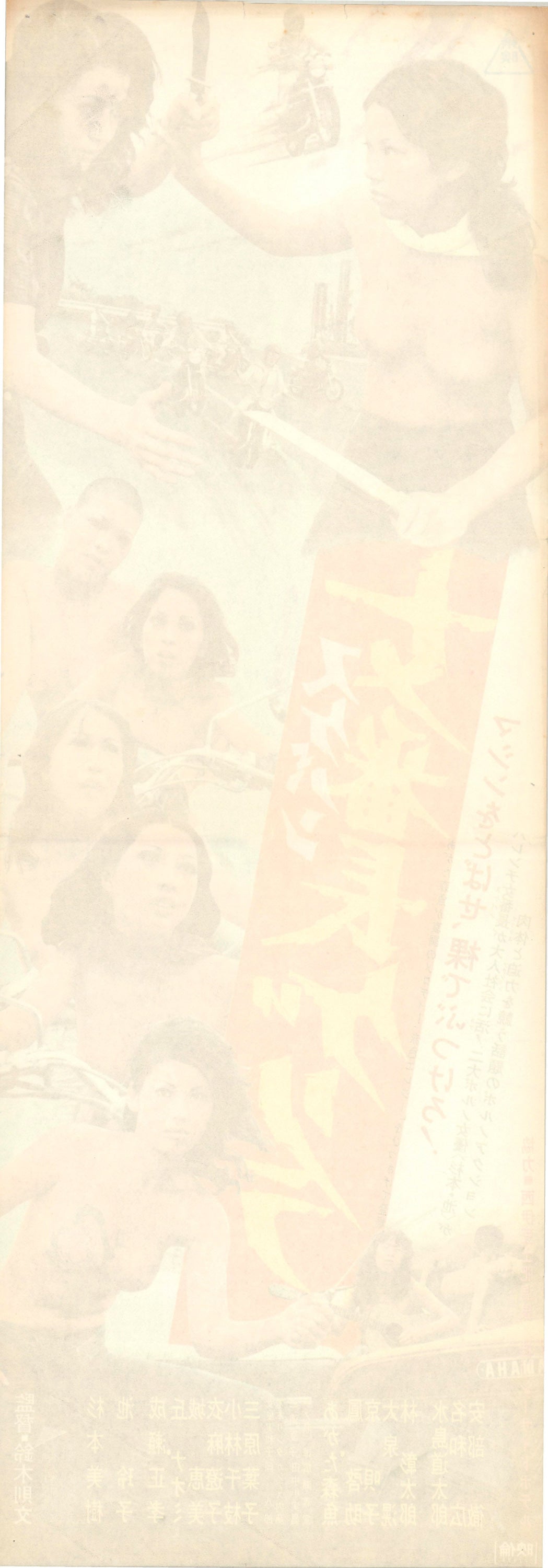 Girl Boss Guerilla (Original Japanese release 1972 Speed B4 26x73cm) Vintage posters