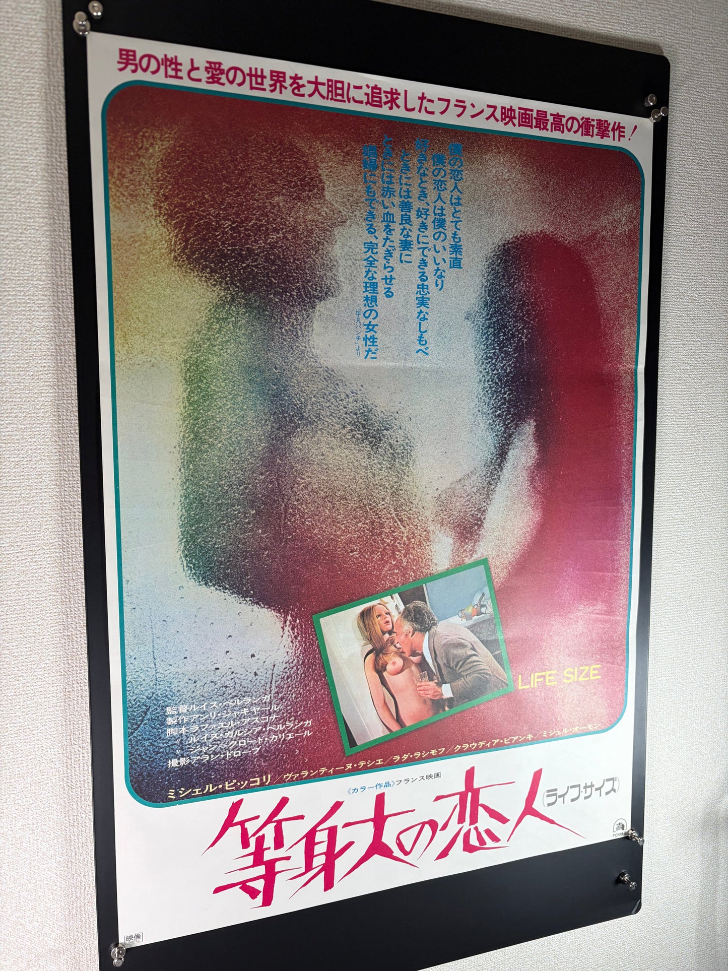 Life Size (1974) Original Japanese B2 Poster - Condition detail 3