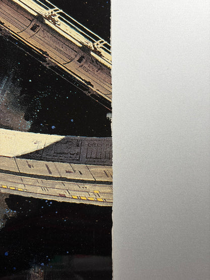 2001: A Space Odyssey (1968) Original Japanese B1 Poster - Millennium Revival 2001 - Condition detail 7