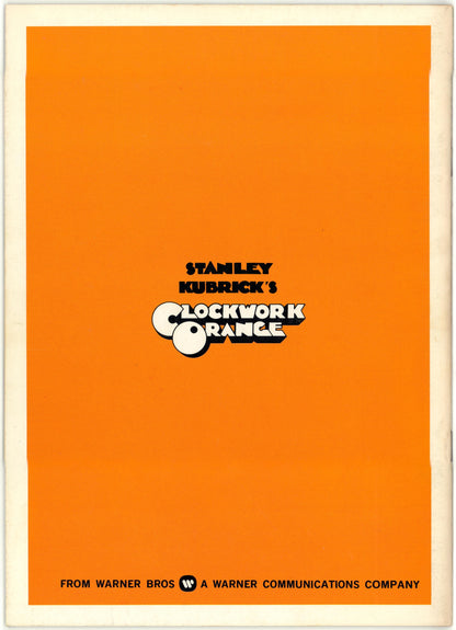 A Clockwork Orange (Original Japanese pamphlet 1972 A4 21x29,7cm) Pamphlet