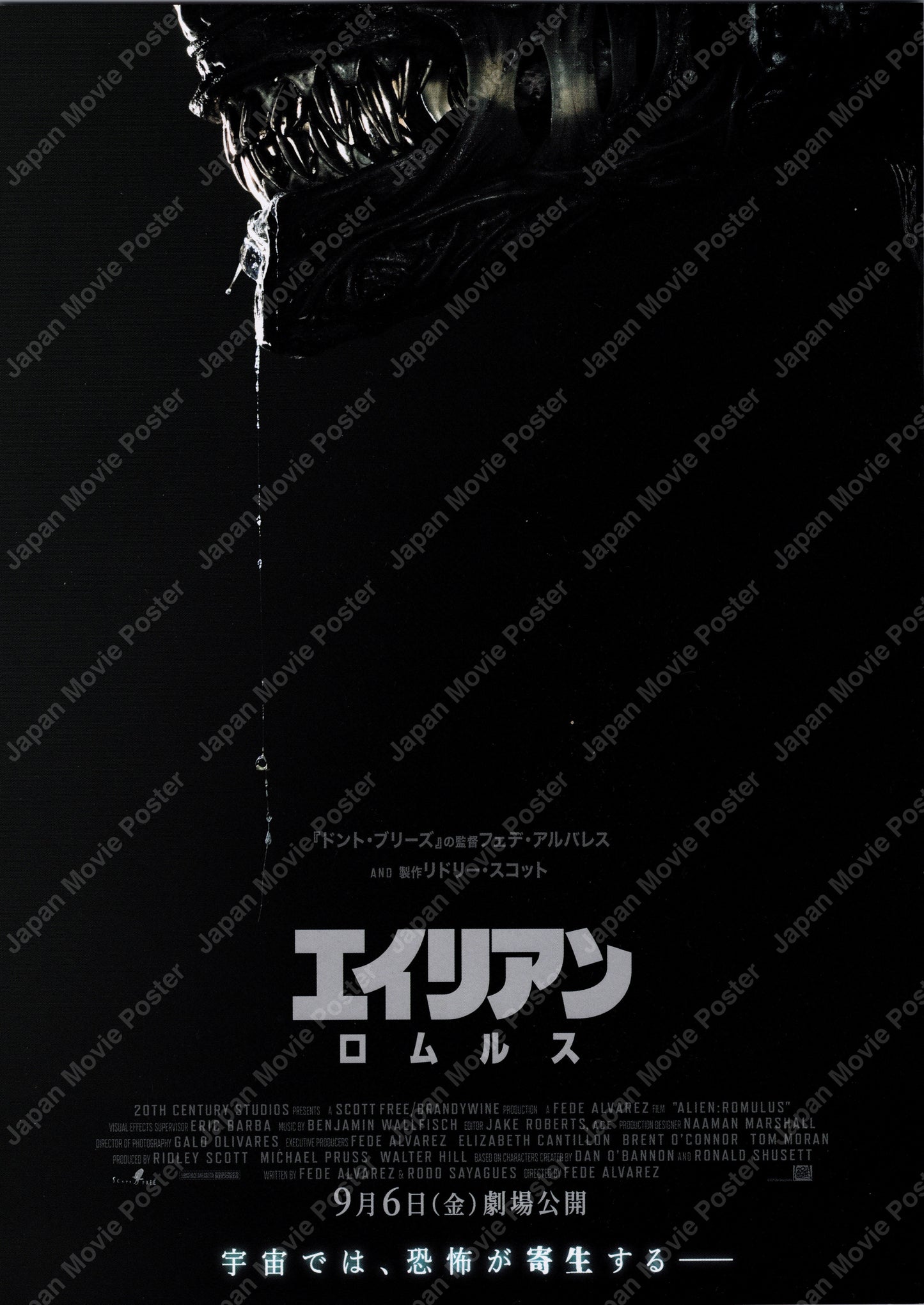 Alien Romulus (Original Japanese release 2024 B5 18x25cm) Vintage posters
