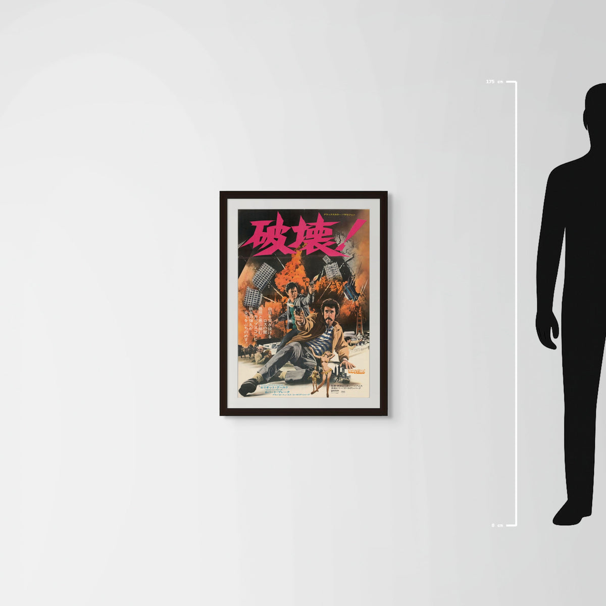 Busting (1974) Original Japanese B2 Poster - Mockup