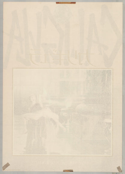 Caligula (1980) Original Japanese B2 Poster - Style B - Back