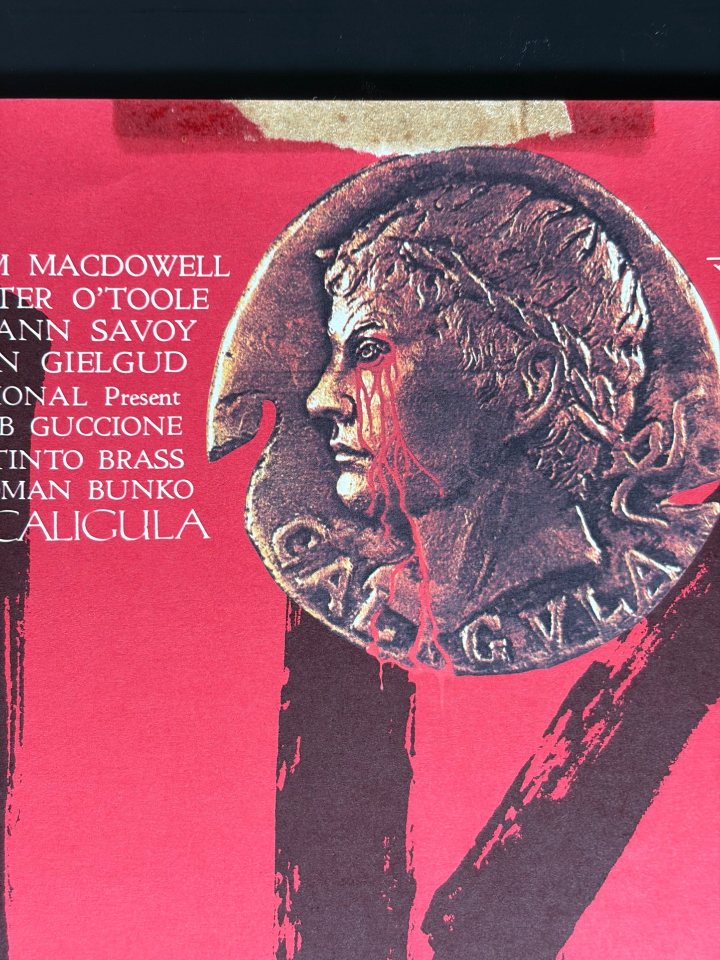 Caligula (1980) Original Japanese B2 Poster - Style B - Condition detail 9