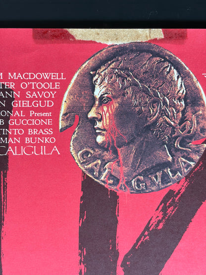 Caligula (1980) Original Japanese B2 Poster - Style B - Condition detail 9