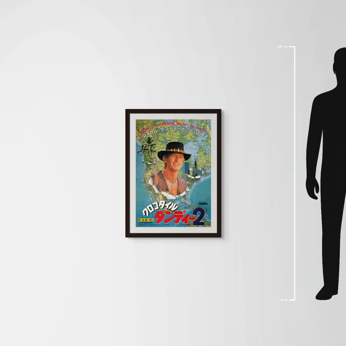 Crocodile Dundee II (1988) Original Japanese B2 Poster - Mockup