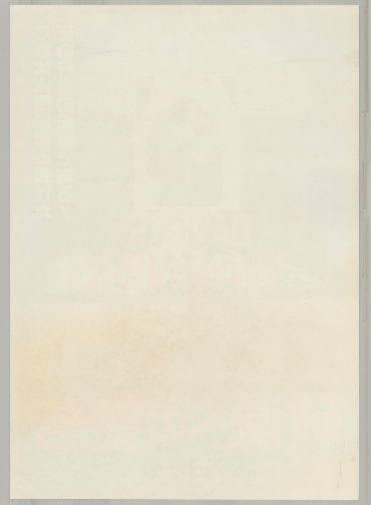 Danger Warning (Original Japanese release 1988 B2 51x73cm) Vintage posters