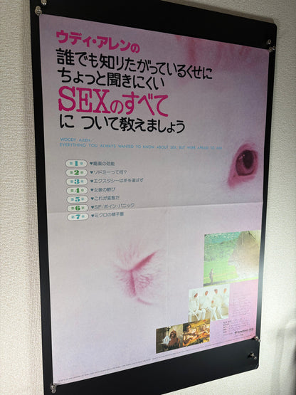 Everything You Always Wanted to Know About Sex But Were Afraid to Ask (1972) Original Japanese B2 Poster - Condition detail 3