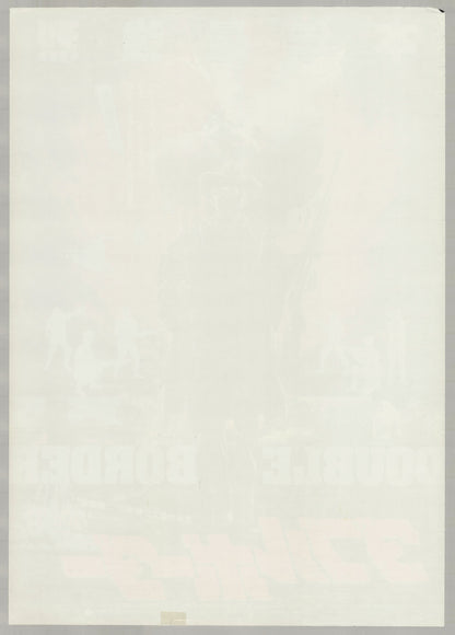 Extreme Prejudice (1987) Original Japanese B2 Poster - Back