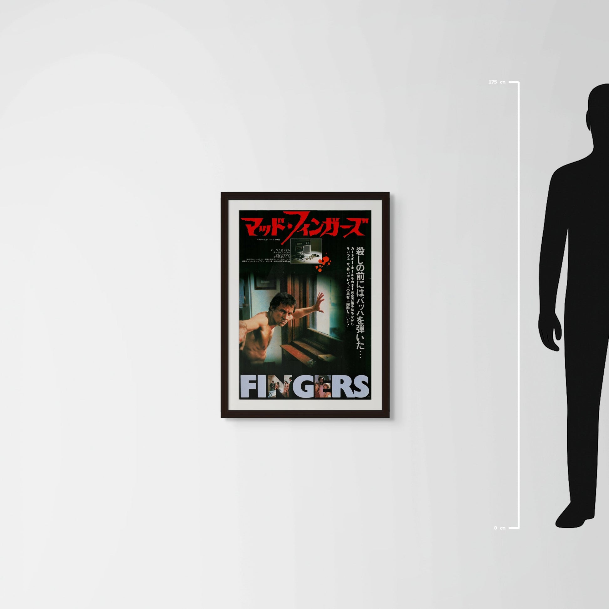 Fingers (1978) Original Japanese B2 Poster - Mockup