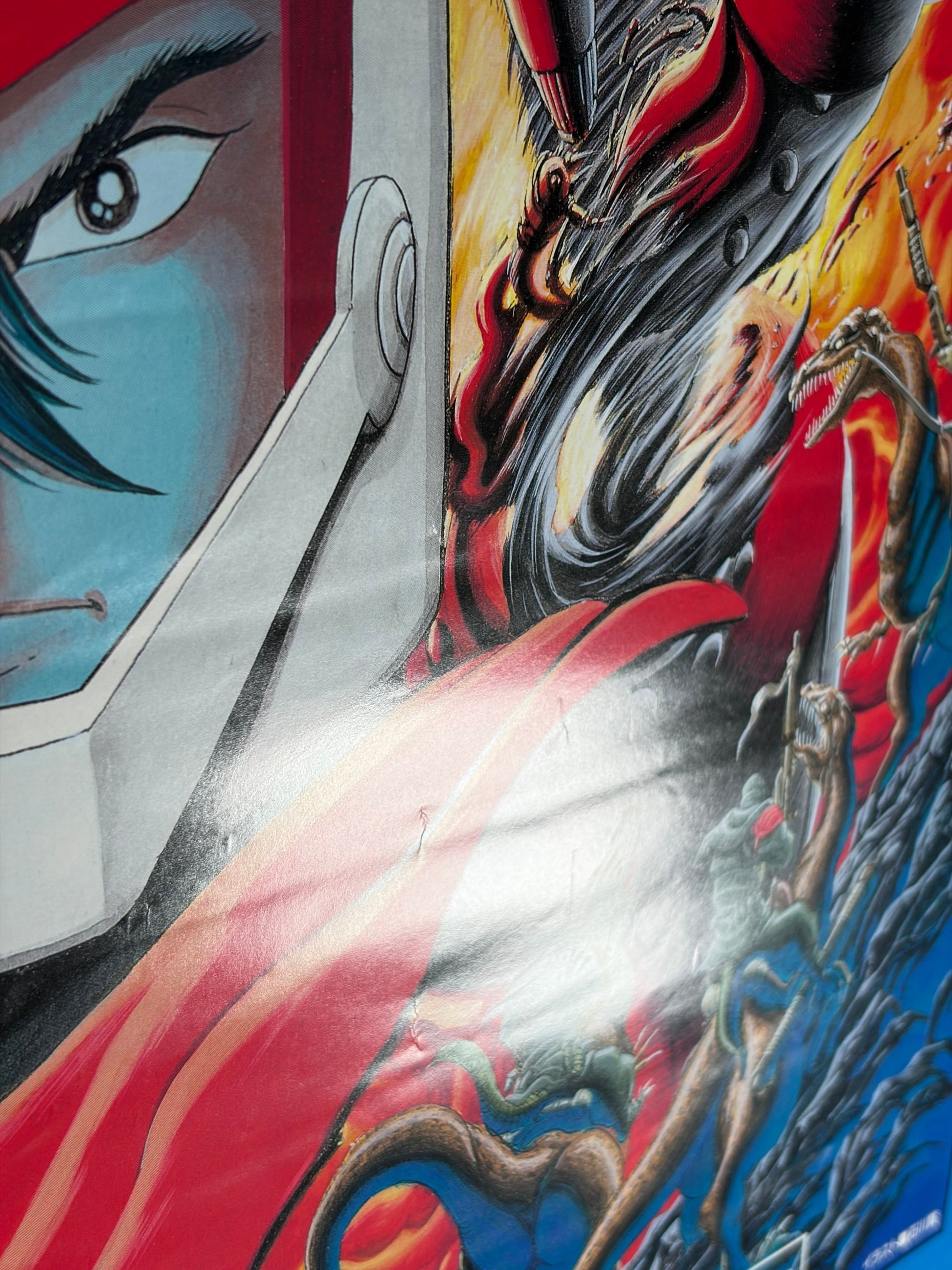 Getter Robo (1974) Original Japanese B2 Poster - Ken Ishikawa - Condition detail 5