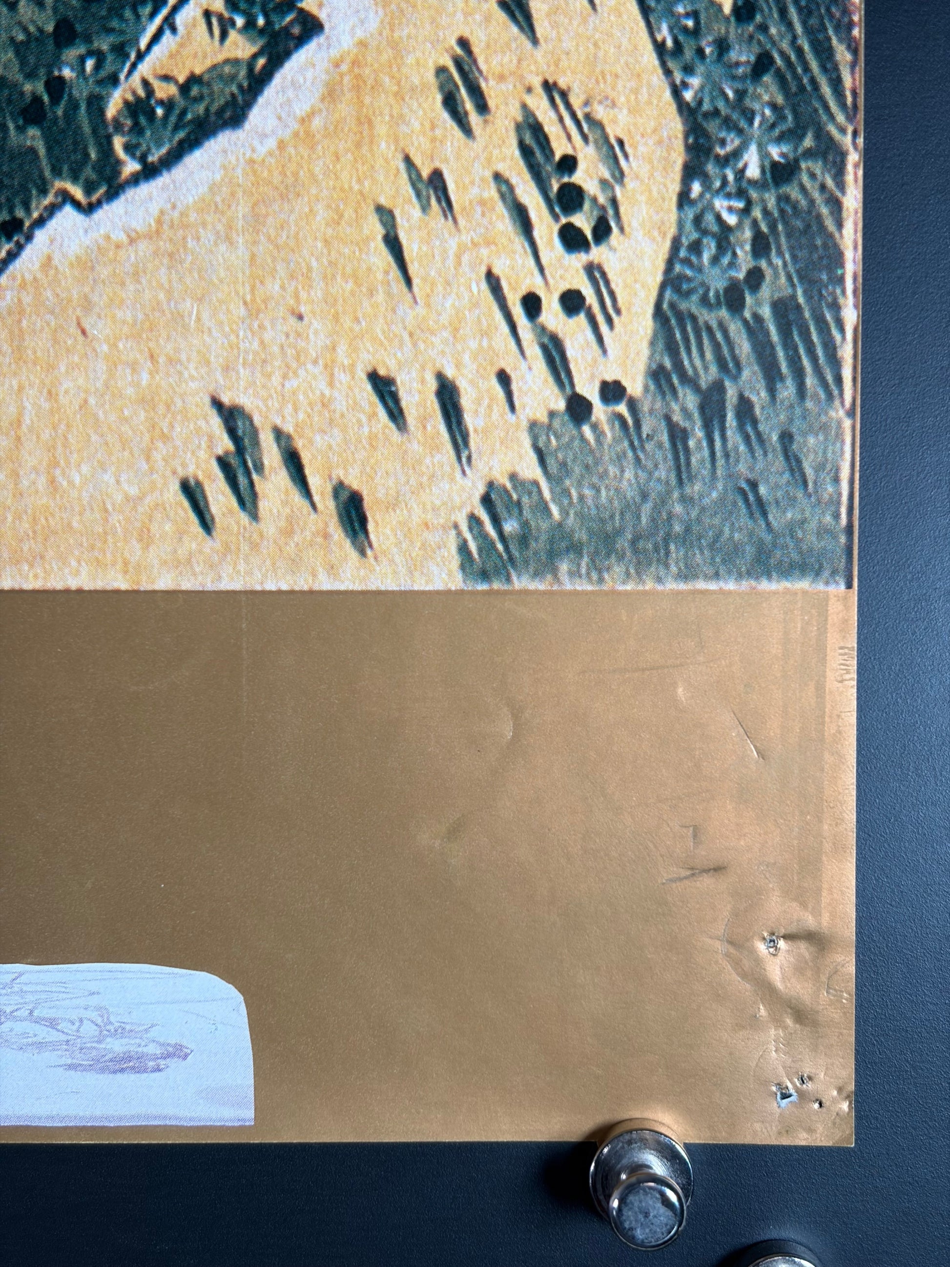 Hokusai Manga (1981) Original Japanese B2 Poster - Condition detail 3