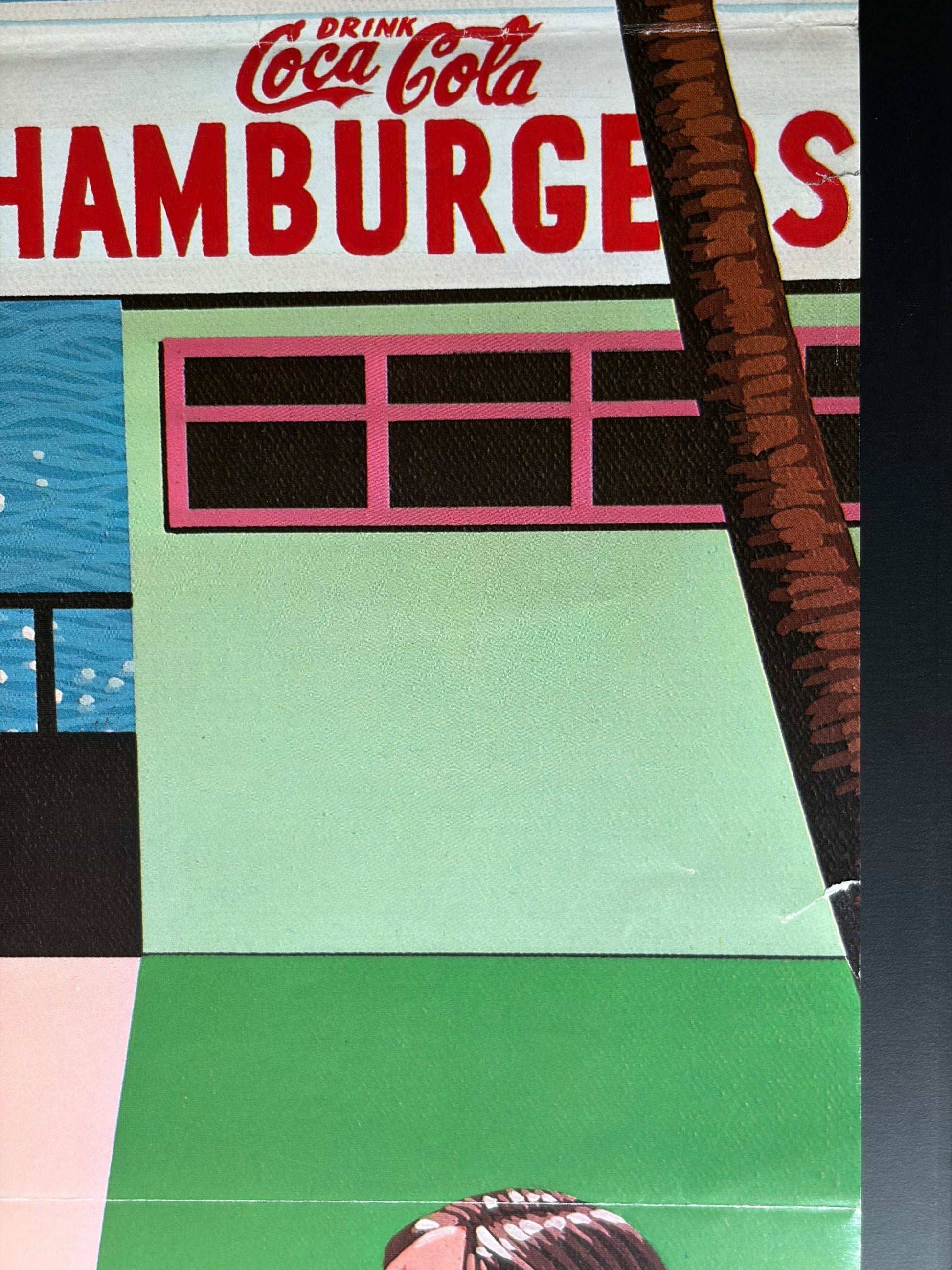 Hot Bubblegum (1981) Original Japanese B2 Poster - Condition detail 2