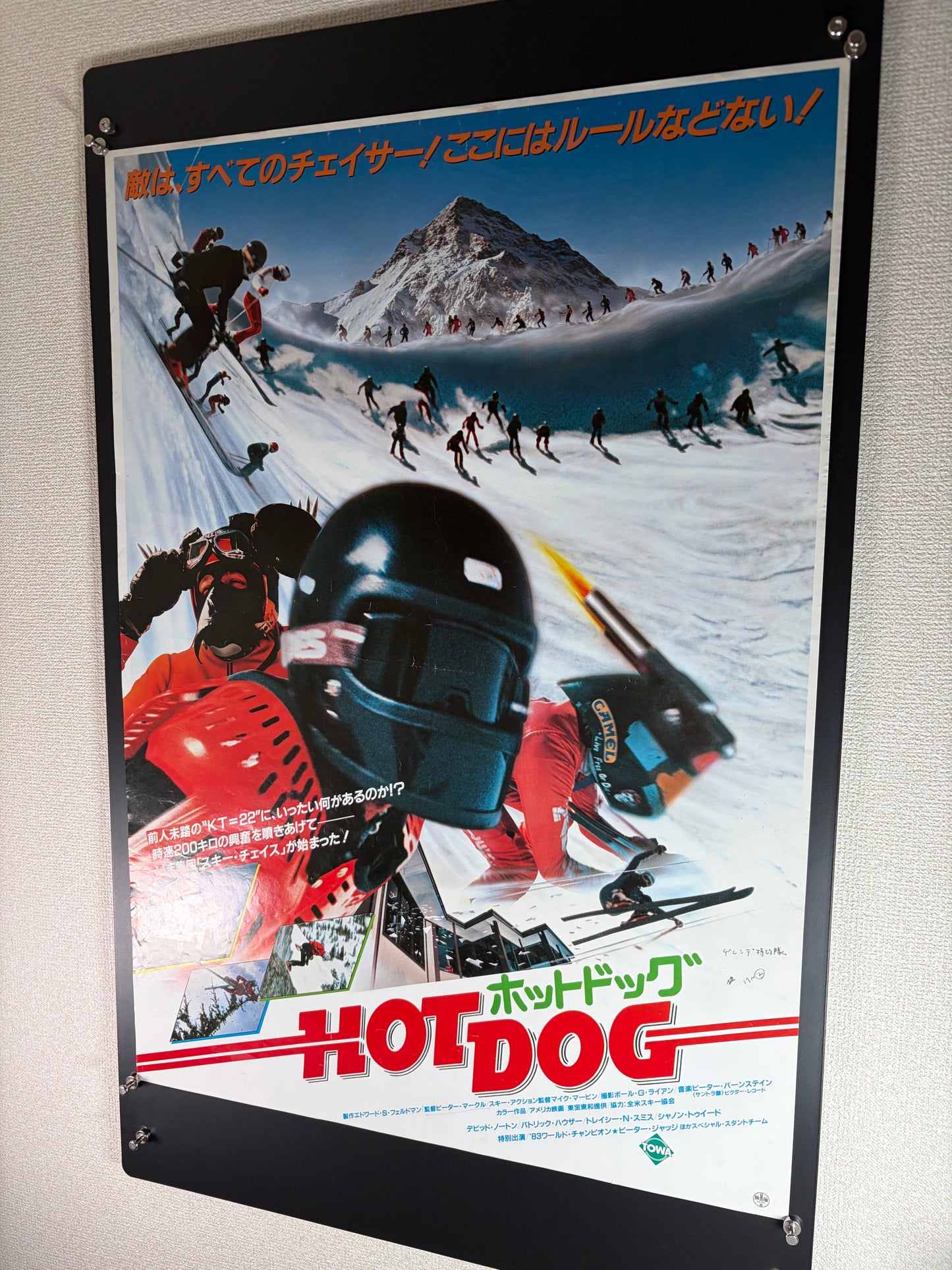 Hot Dog... The Movie (1984) Original Japanese B2 Poster - Condition detail 8