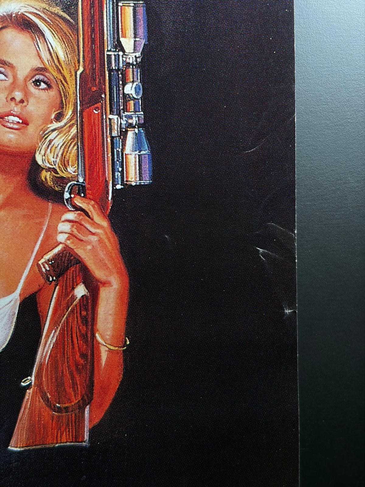 James Bond: The Living Daylights (1987) Original Japanese B2 Poster - Condition detail 3