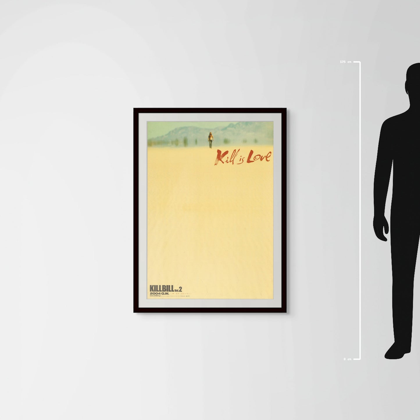 Kill Bill: Vol. 2 (2004) Original Japanese B1 Poster - 'Kill is Love' Teaser - Mockup