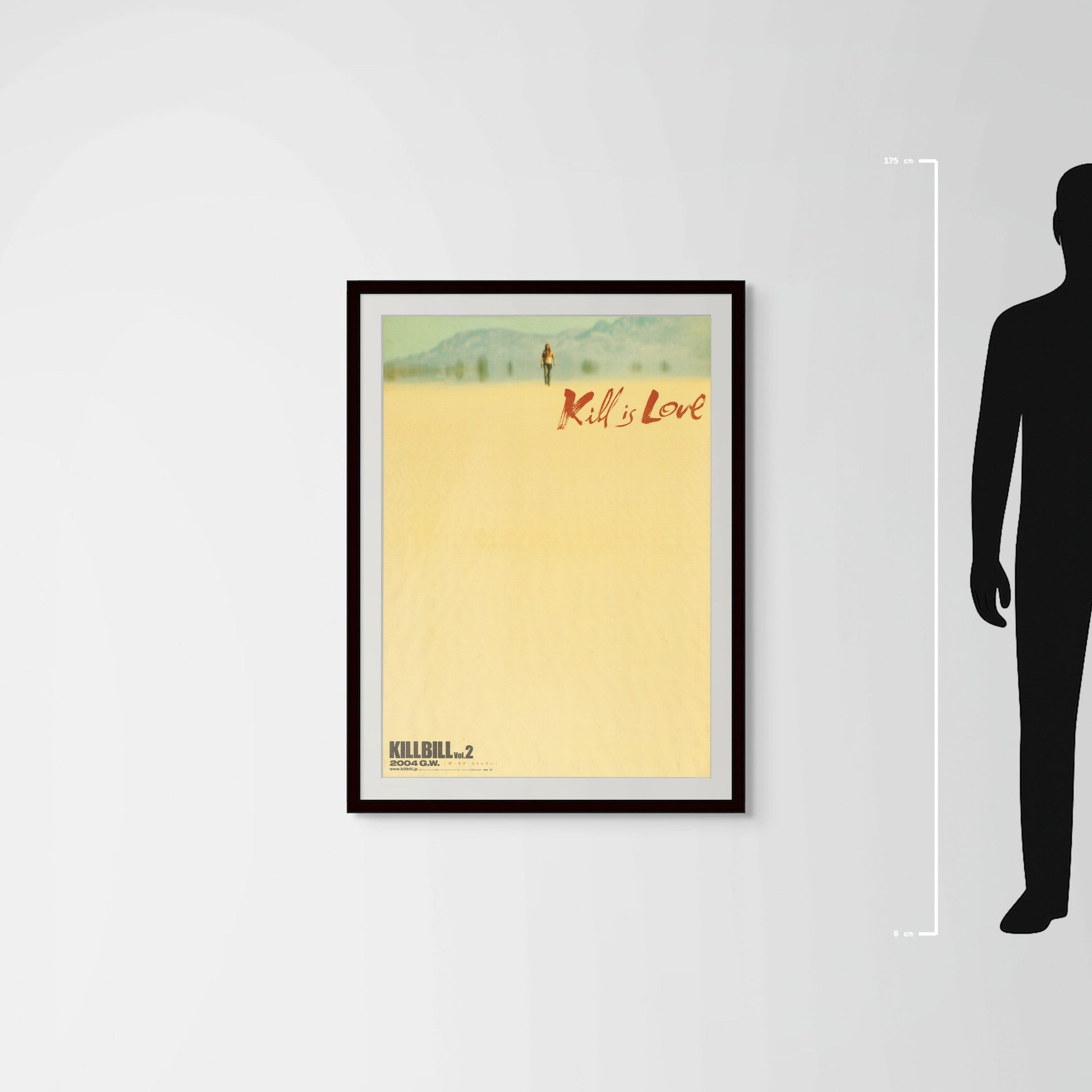 Kill Bill: Vol. 2 (2004) Original Japanese B1 Poster - 'Kill is Love' Teaser - Mockup