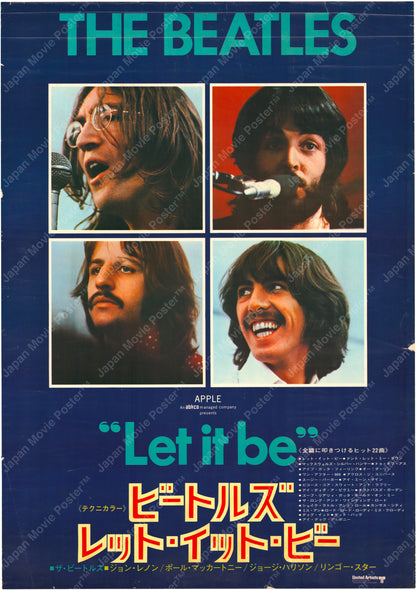 Let It Be (Original Japanese release 1970 B2 51x73cm) Vintage posters