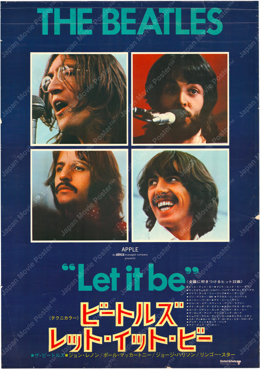 Let It Be (Original Japanese release 1970 B2 51x73cm) Vintage posters
