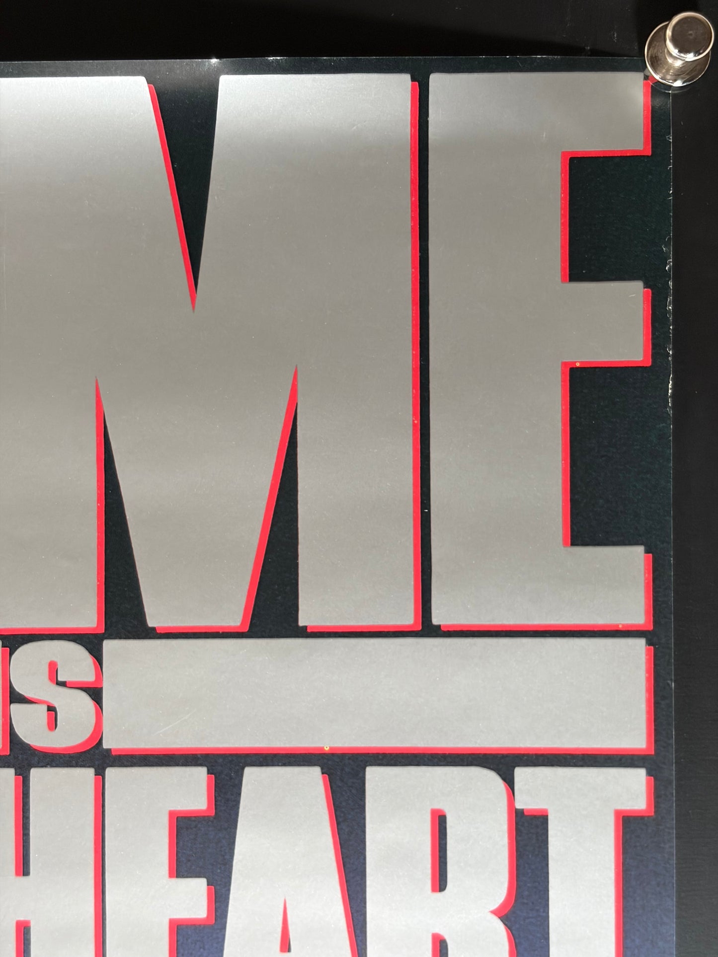 Lionheart (1990) Original Japanese B2 Poster - Condition detail 1