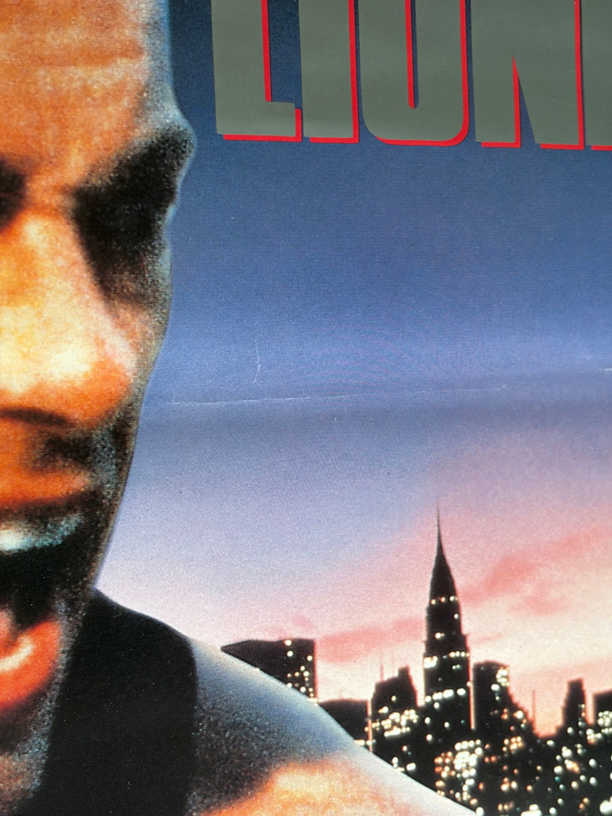 Lionheart (1990) Original Japanese B2 Poster - Condition detail 4