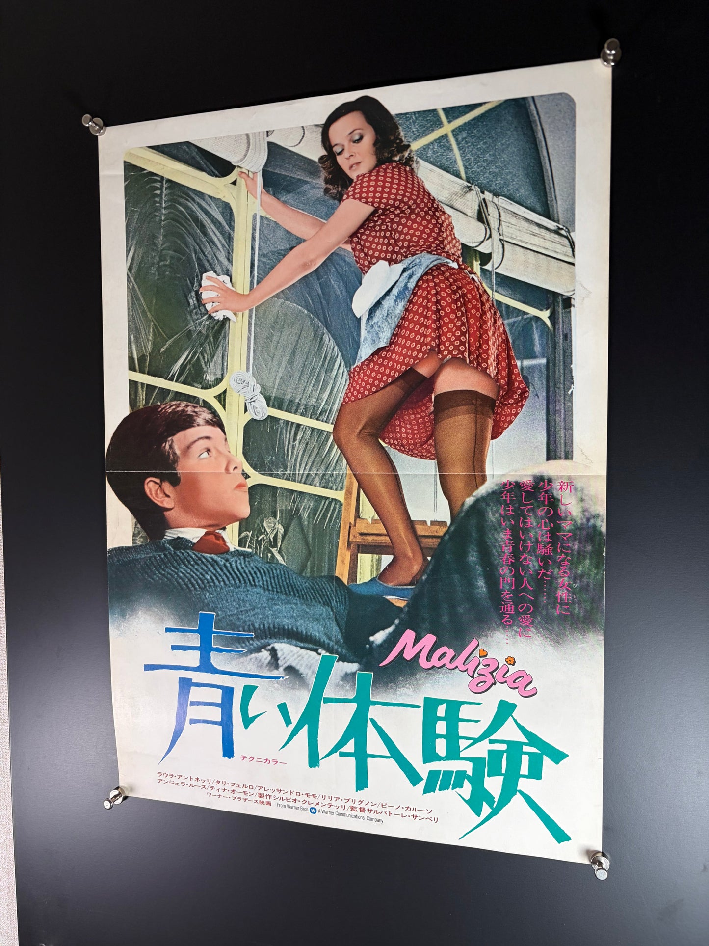 Malizia (1973) Original Japanese B3 Poster - Condition detail 7