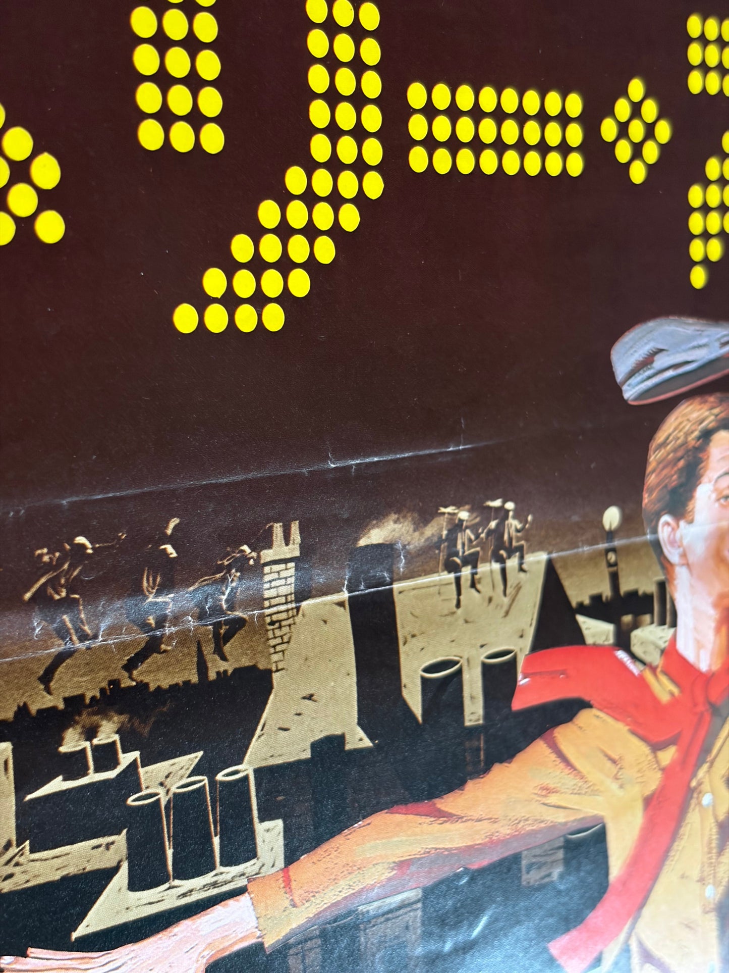 Mary Poppins (1964) Original Japanese B2 Poster - 1974 Re-release - Condition detail 5