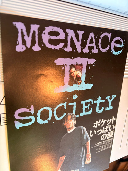 Menace II Society (Original Japanese release 1994 B5 18x25cm) Vintage posters