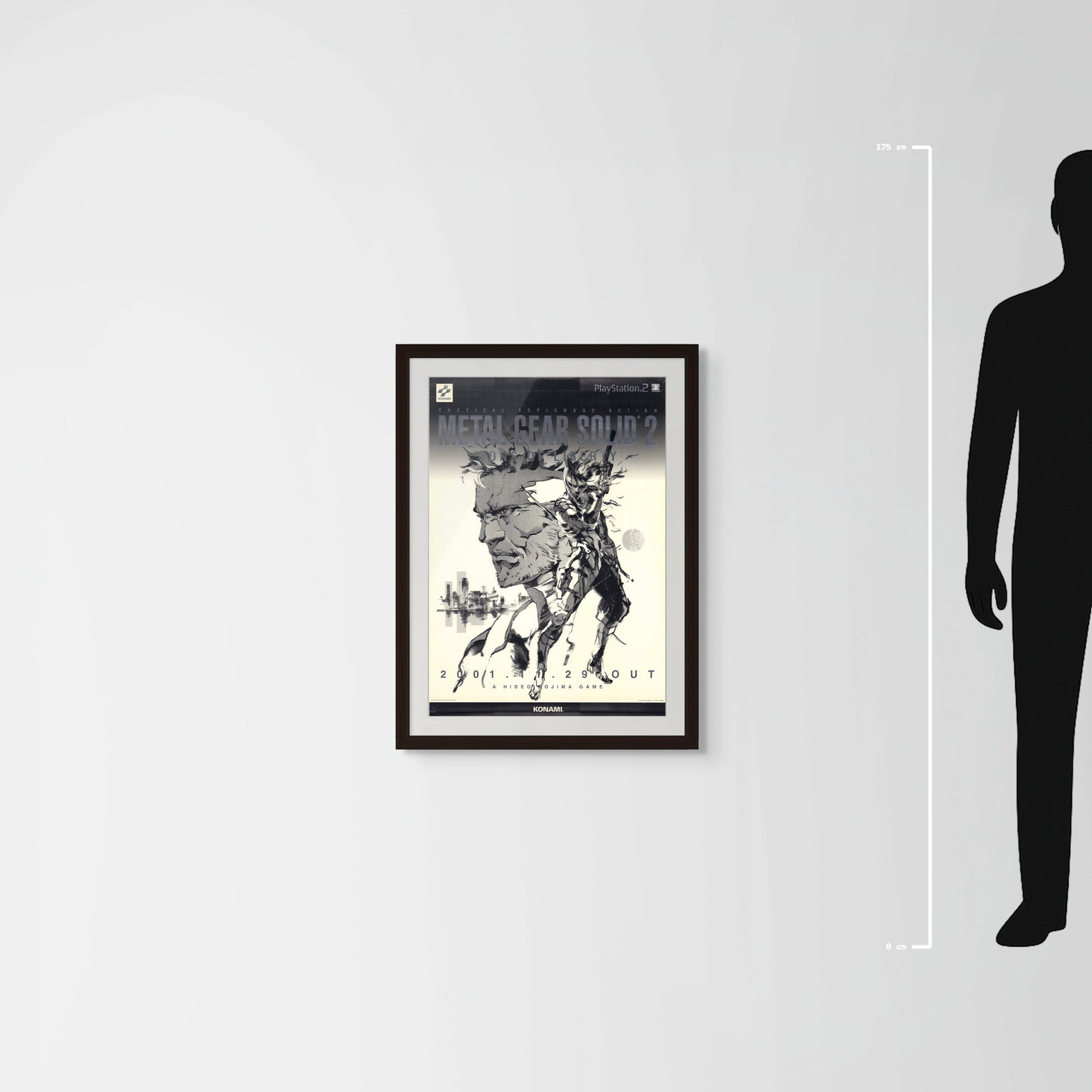 Metal Gear Solid 2: Sons of Liberty (Original Japanese Promotional Poster 2001 B2 51x73cm) Vintage posters