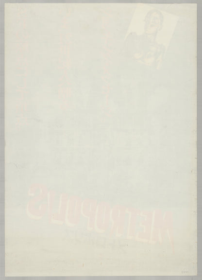 Metropolis (1927) Original Japanese B2 Poster - 1984 Restoration - Back