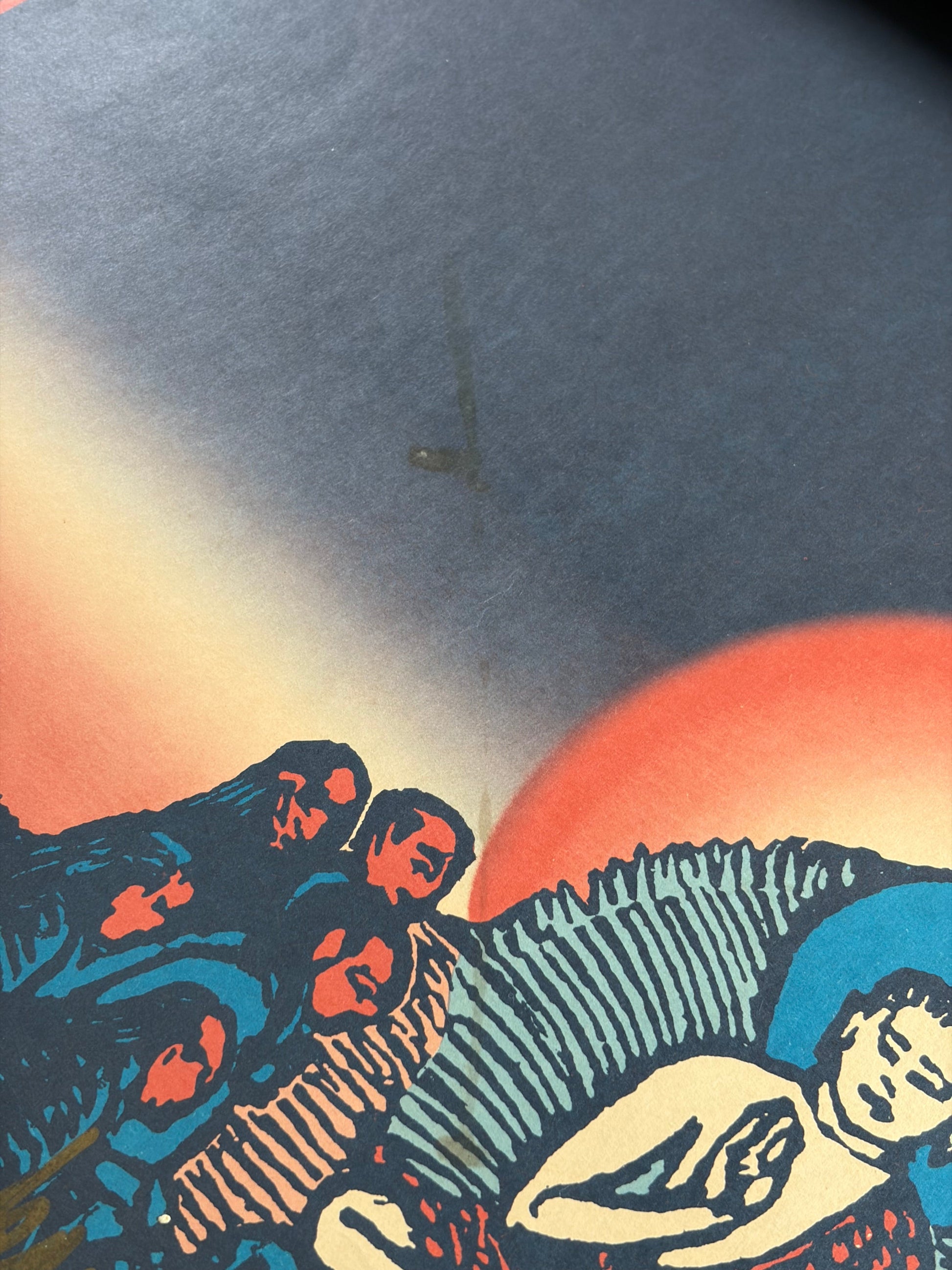 Milarepa (1976) Original Japanese B2 Poster - Tadanori Yokoo - Condition detail 5
