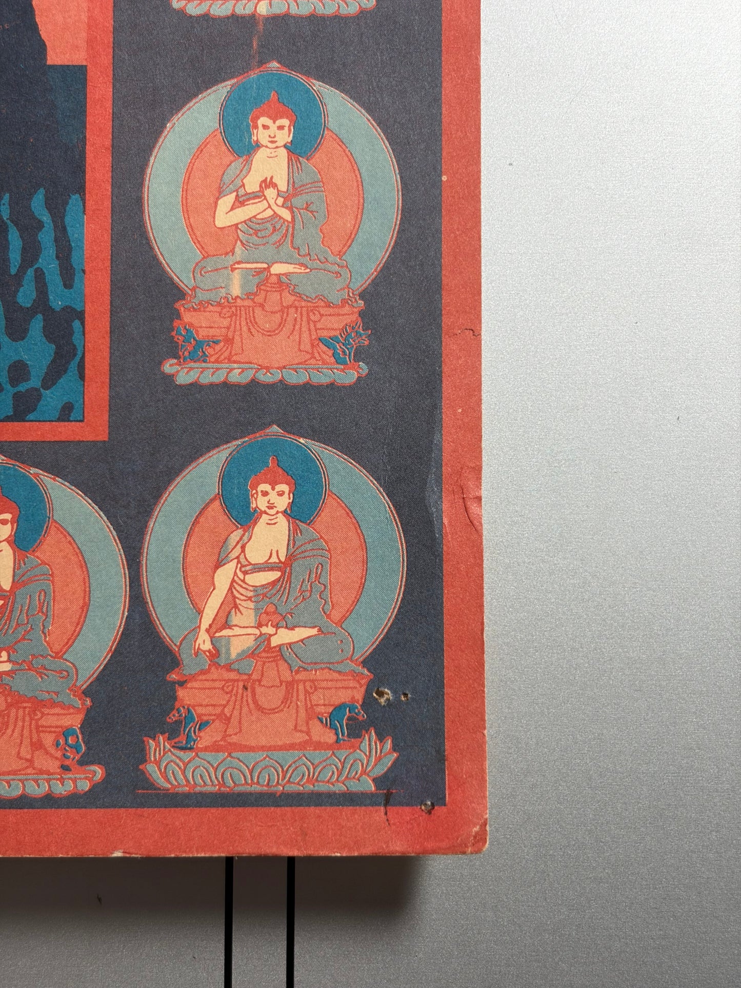 Milarepa (1976) Original Japanese B2 Poster - Tadanori Yokoo - Condition detail 1