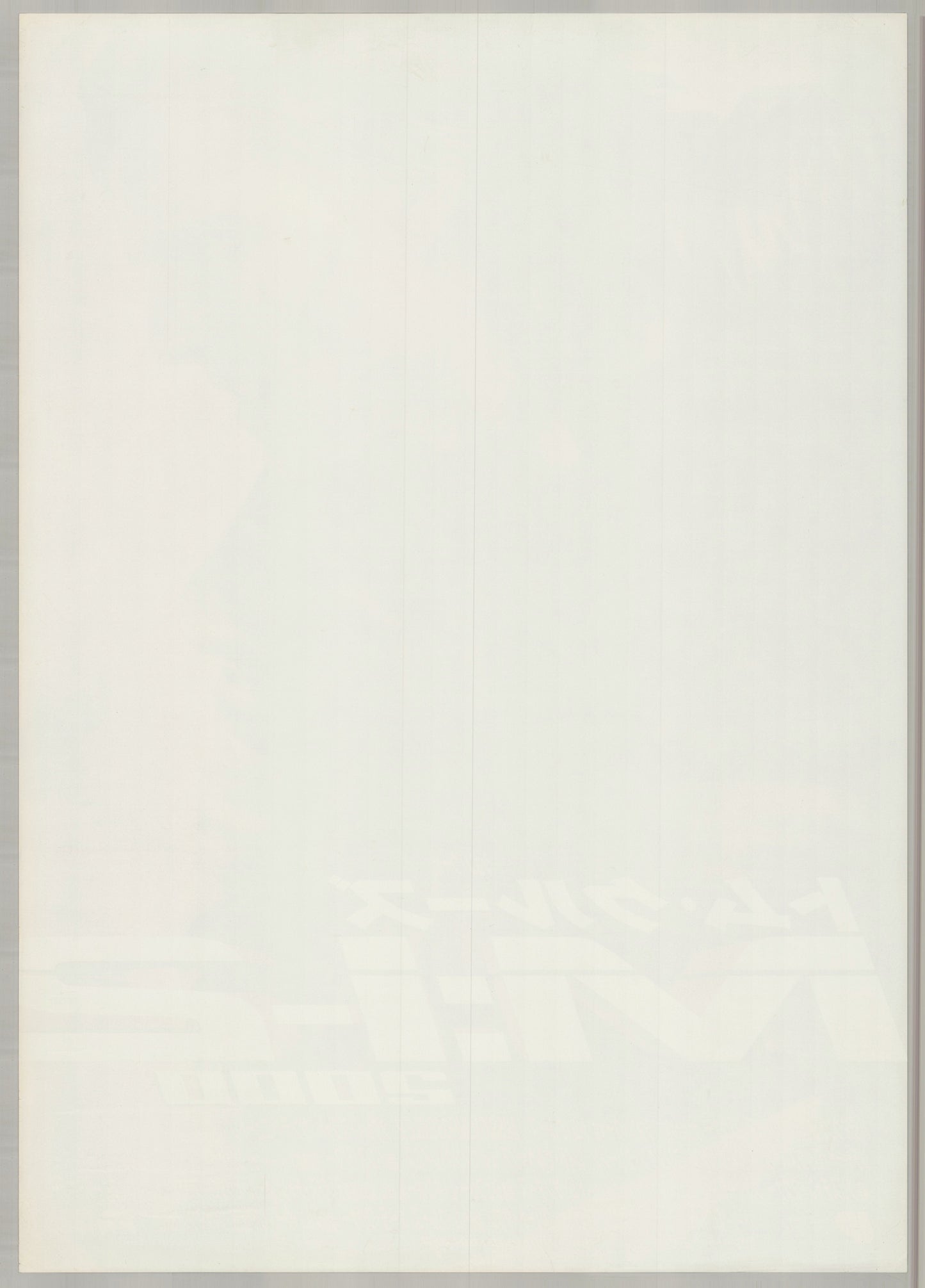 Mission: Impossible 2 (2000) Original Japanese B2 Poster - Back
