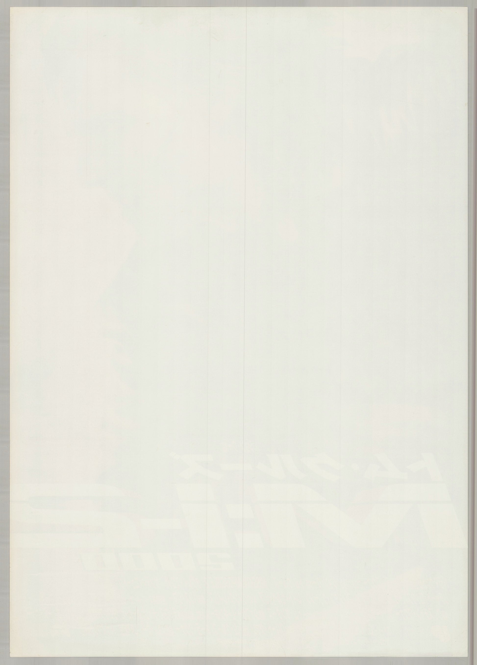 Mission: Impossible 2 (2000) Original Japanese B2 Poster - Back