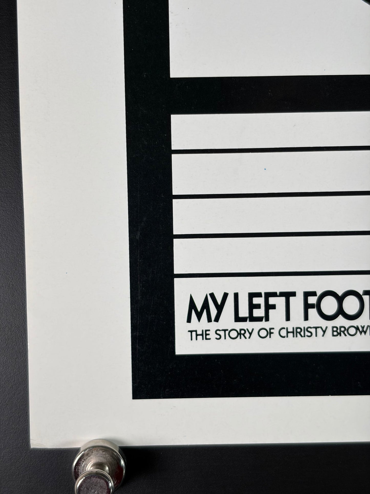 My Left Foot (1989) Original Japanese B2 Poster - Condition detail 4