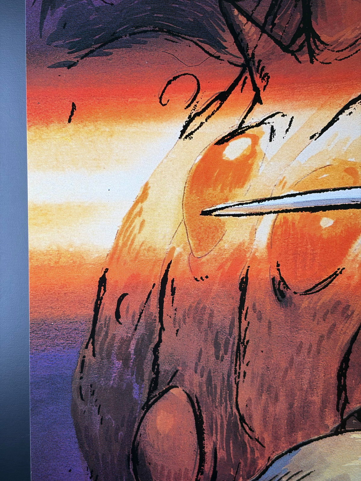 Nausicaä of the Valley of the Wind (1984) Original Japanese B2 Poster Style A (F) - Condition detail 7