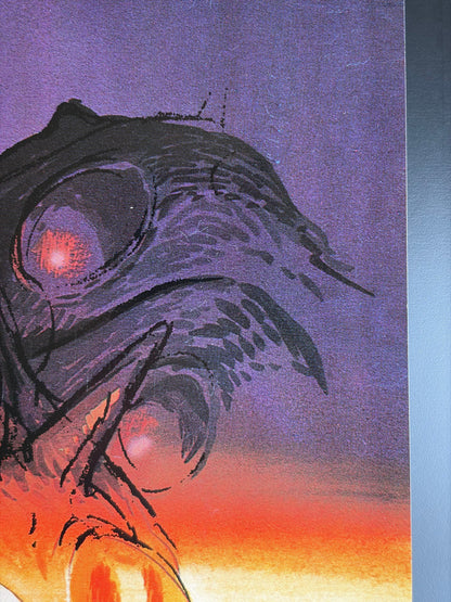 Nausicaä of the Valley of the Wind (1984) Original Japanese B2 Poster Style A (F) - Condition detail 2