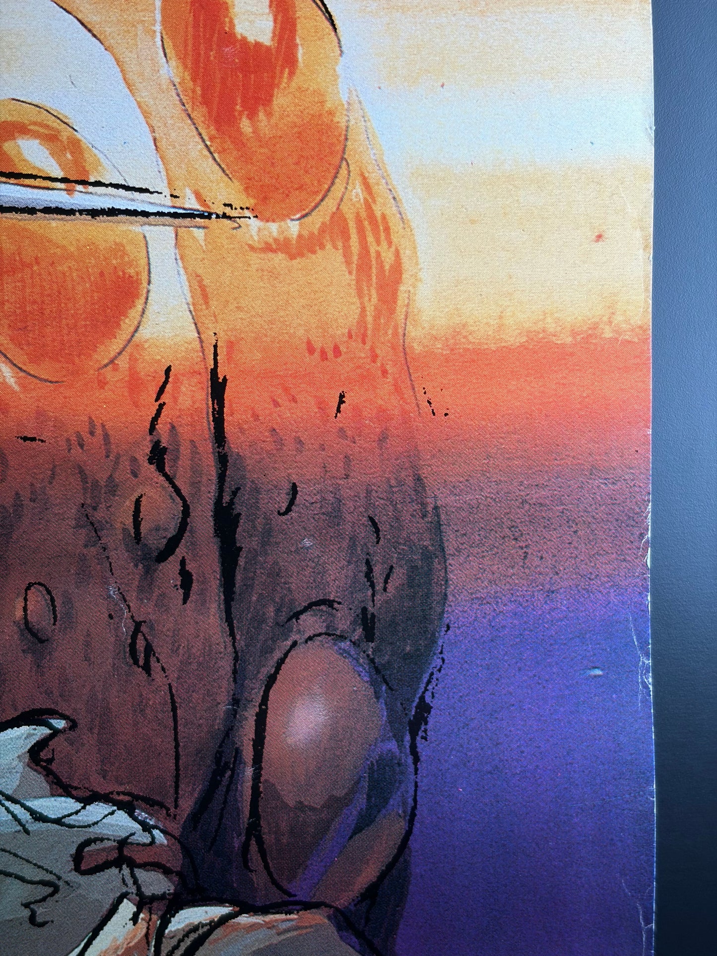 Nausicaä of the Valley of the Wind (1984) Original Japanese B2 Poster Style A - Condition detail 2
