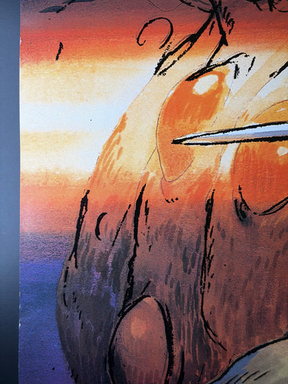 Nausicaä of the Valley of the Wind (1984) Original Japanese B2 Poster Style A - Condition detail 7