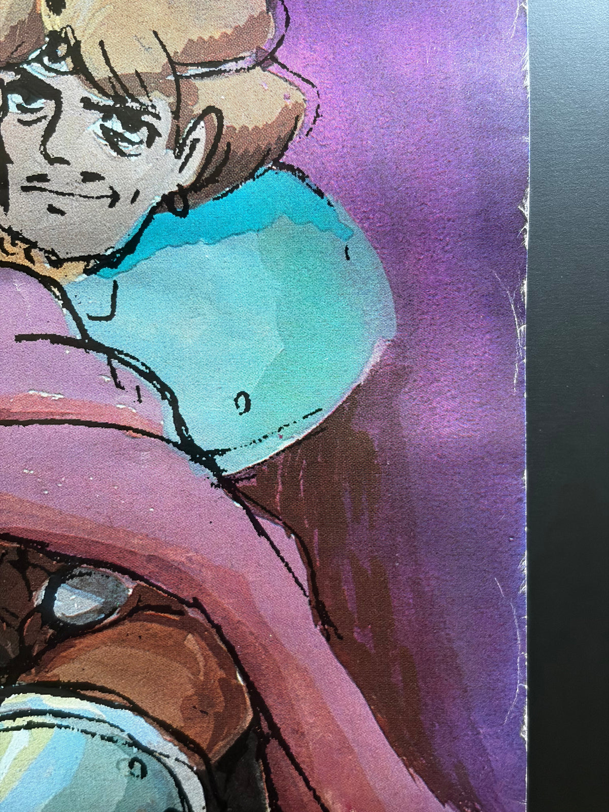 Nausicaä of the Valley of the Wind (1984) Original Japanese B2 Poster Style A - Condition detail 3