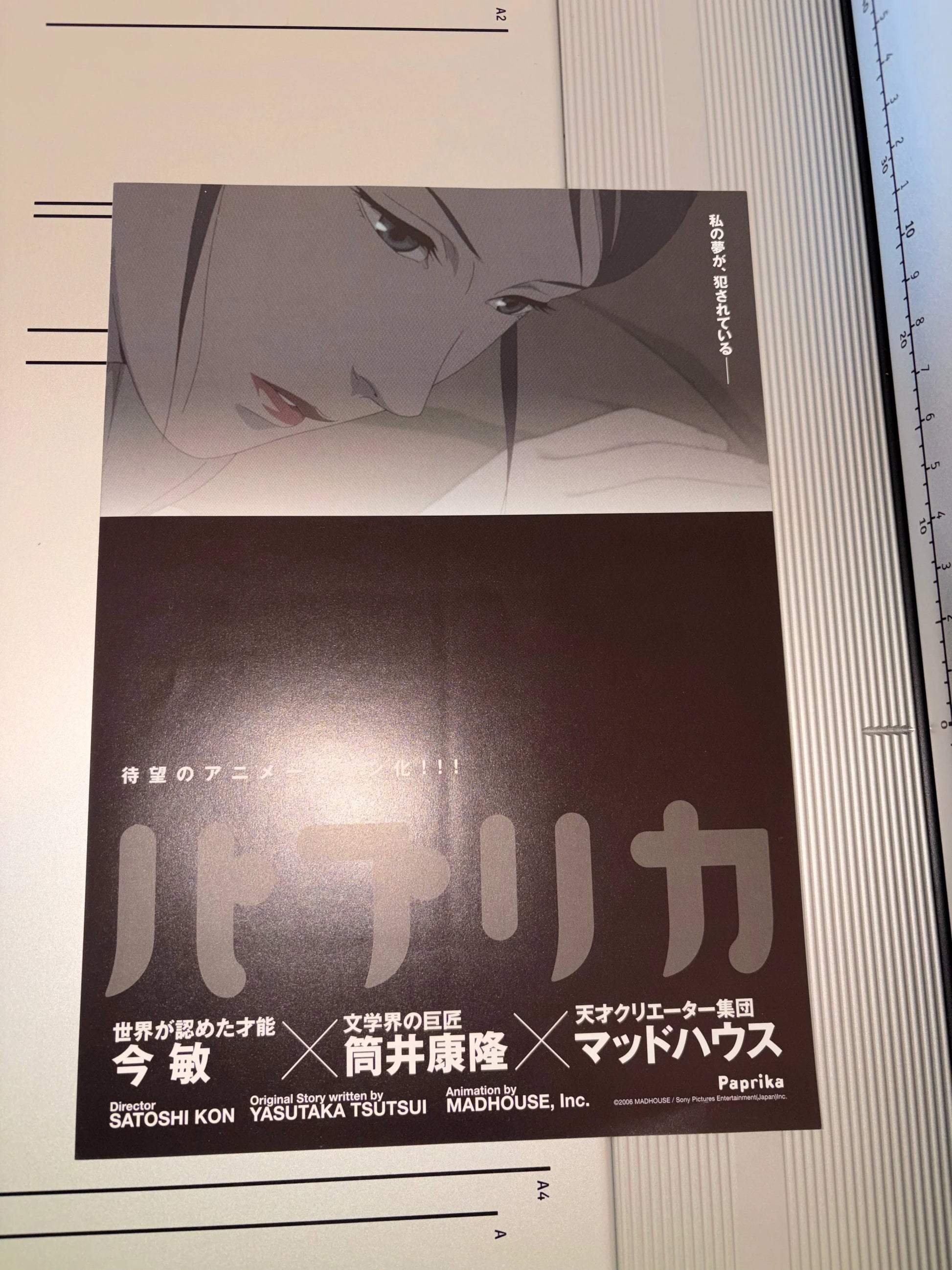 Paprika (Original Japanese release 2006 B5 18x25cm) Vintage posters