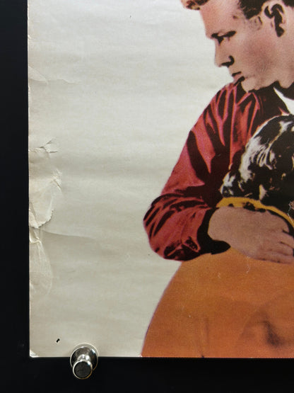 Rebel Without a Cause (1955) Original Japanese B2 Poster - James Dean Anniversary 1978 - Condition detail 5