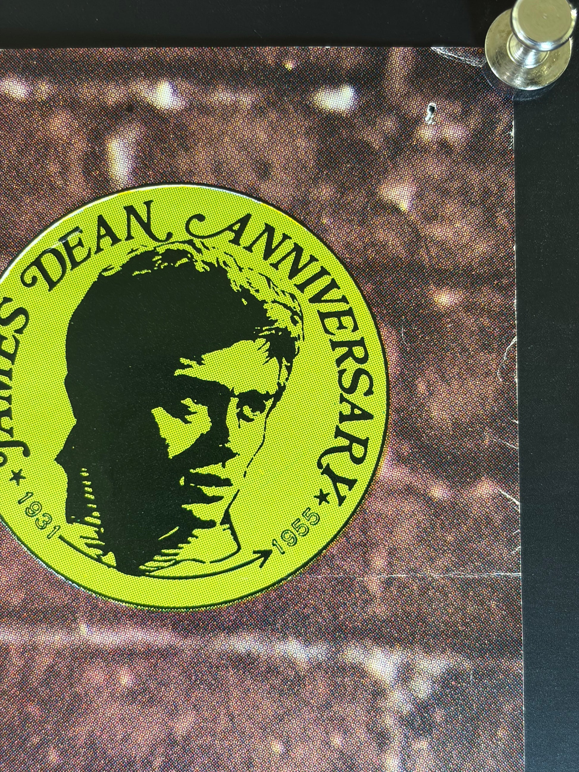 Rebel Without a Cause (1955) Original Japanese B2 Poster - James Dean Anniversary 1978 - Condition detail 1