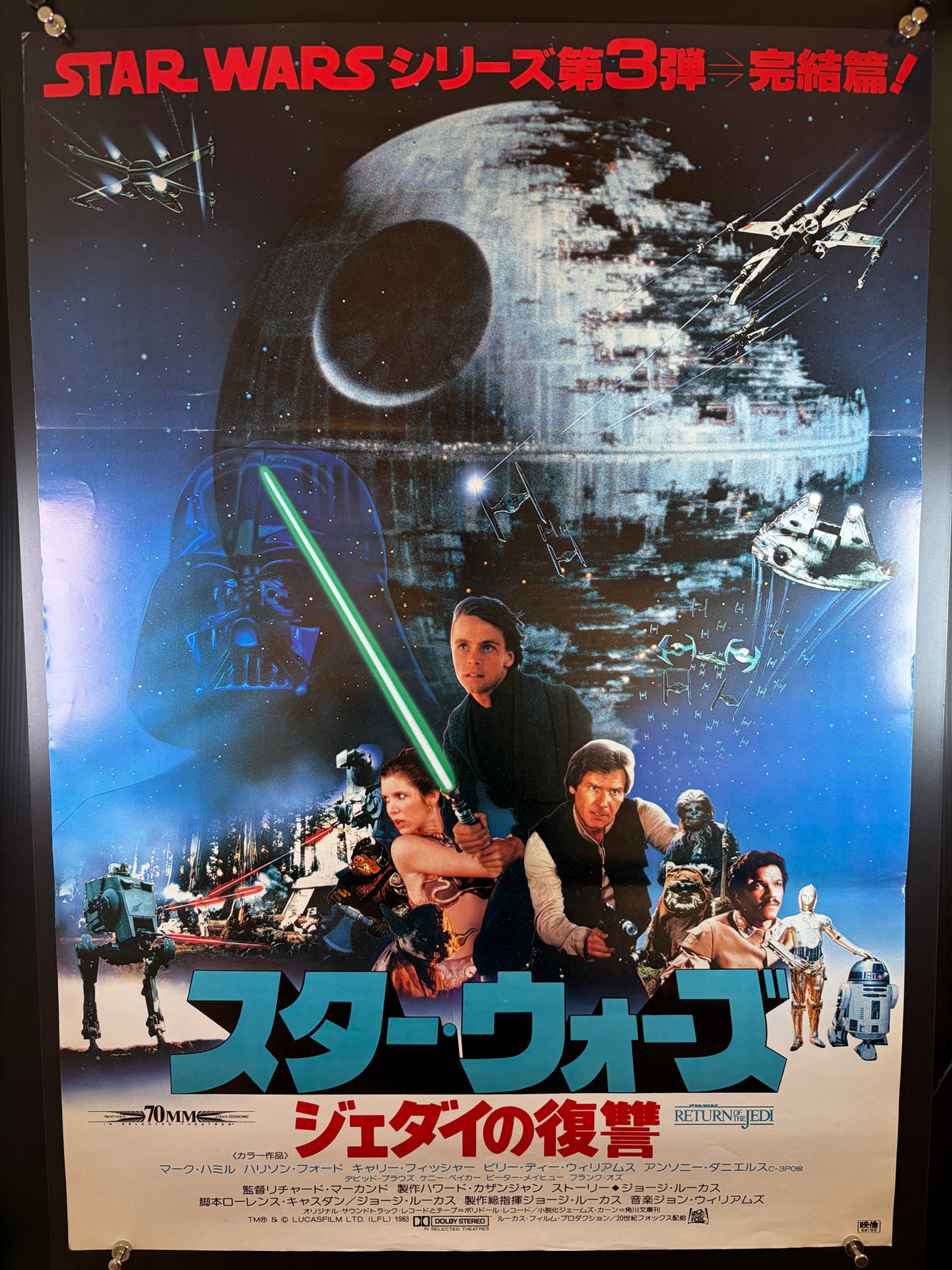 Star Wars: Episode VI - Return of the Jedi (1983) Original Japanese B2 Poster Style A (F) - Condition detail 12
