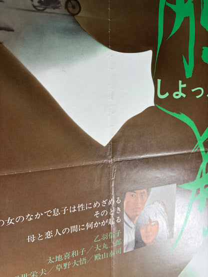 Strange Affinity (1970) Original Japanese B2 Poster - Condition detail 2