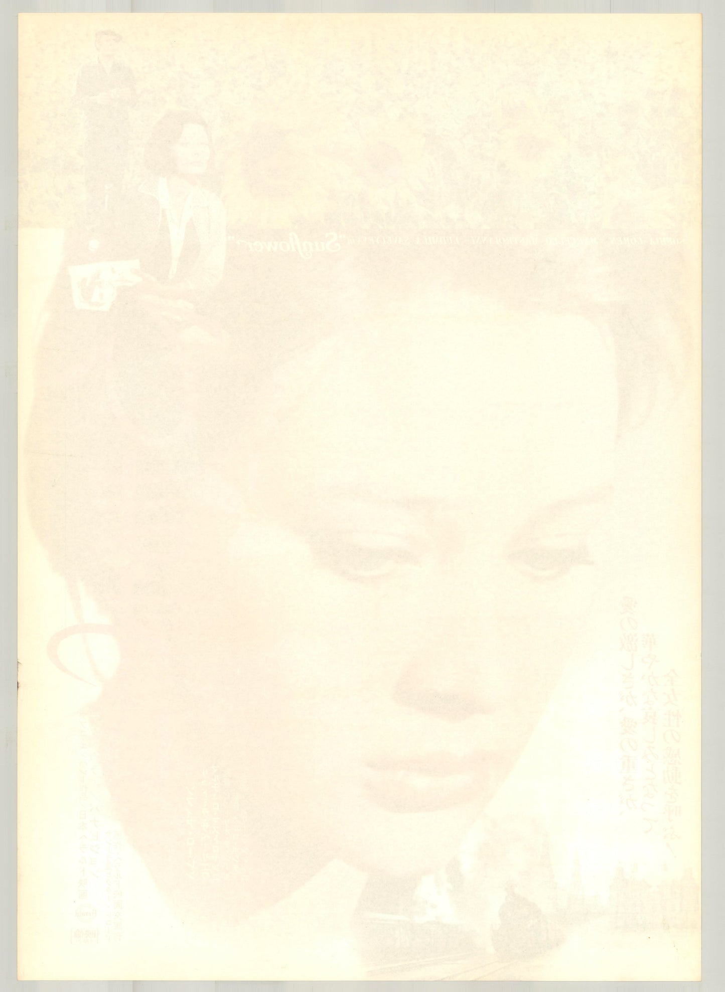 Sunflower (1974) Original Japanese Poster B2 - Revival Vintage posters