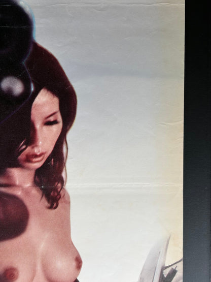The Aesthetics of a Bullet (1973) Original Japanese B2 Poster - Condition detail 2