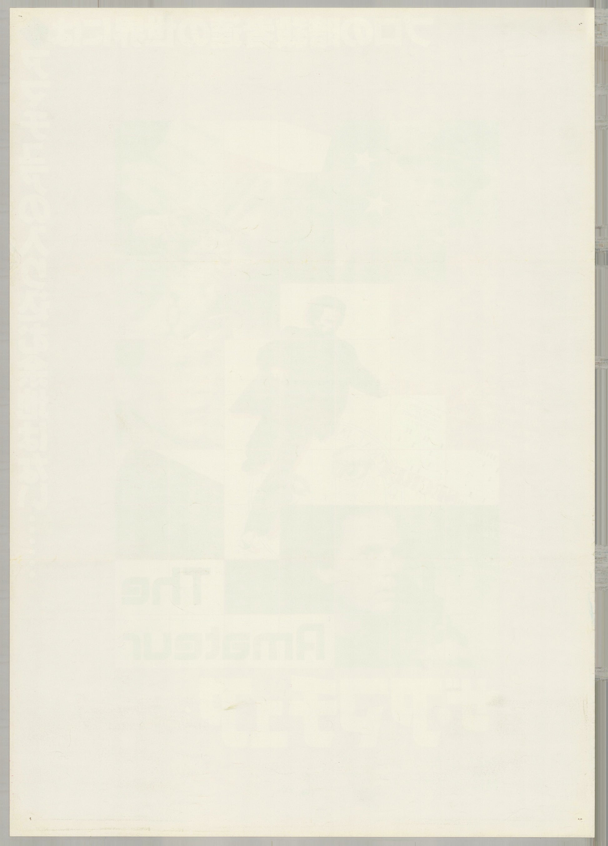 The Amateur (1982) Original Japanese B2 Poster - Back