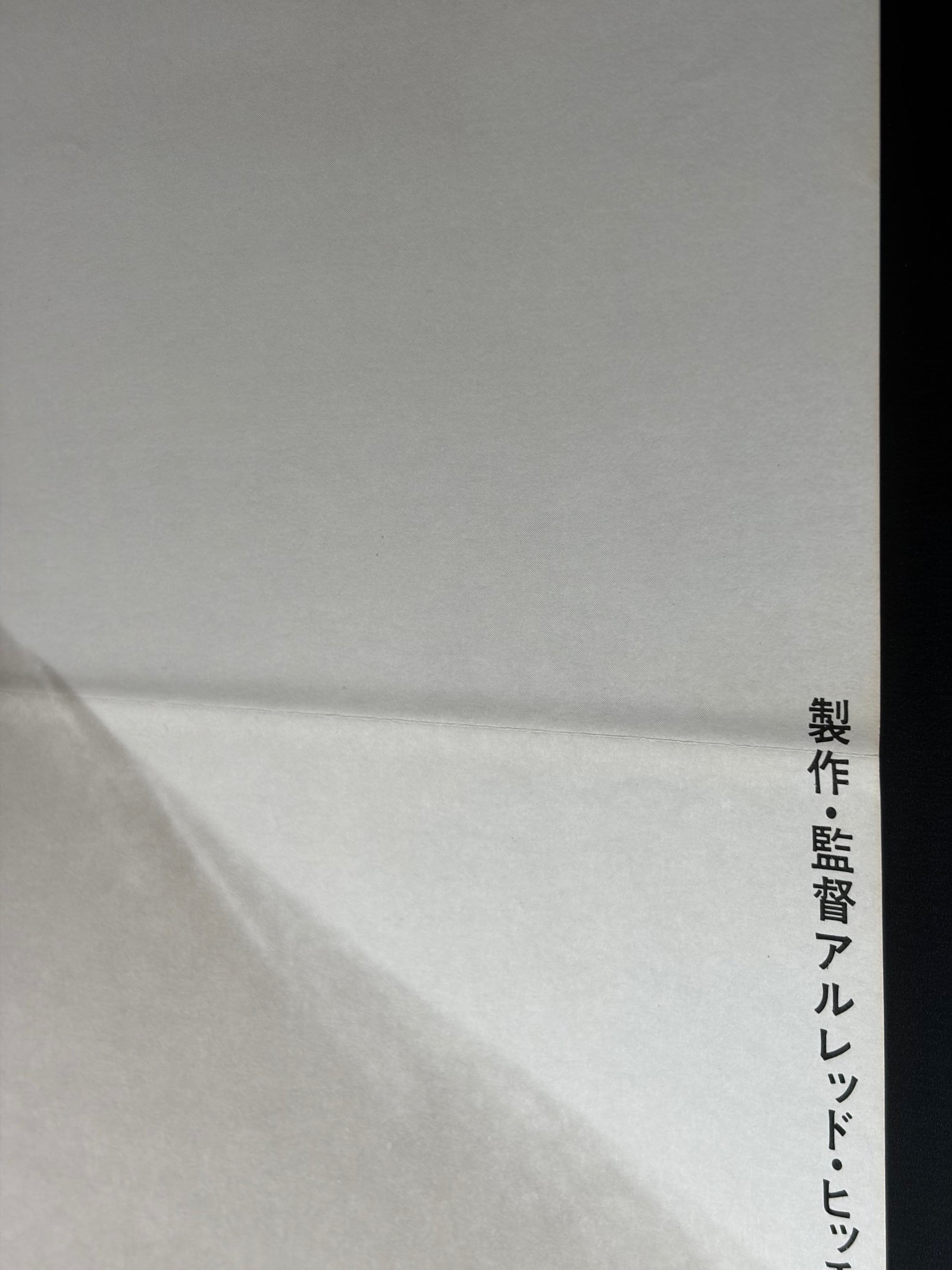 The Birds (1963) Original Japanese B2 Poster - 1972 Re-release - Condition detail 1