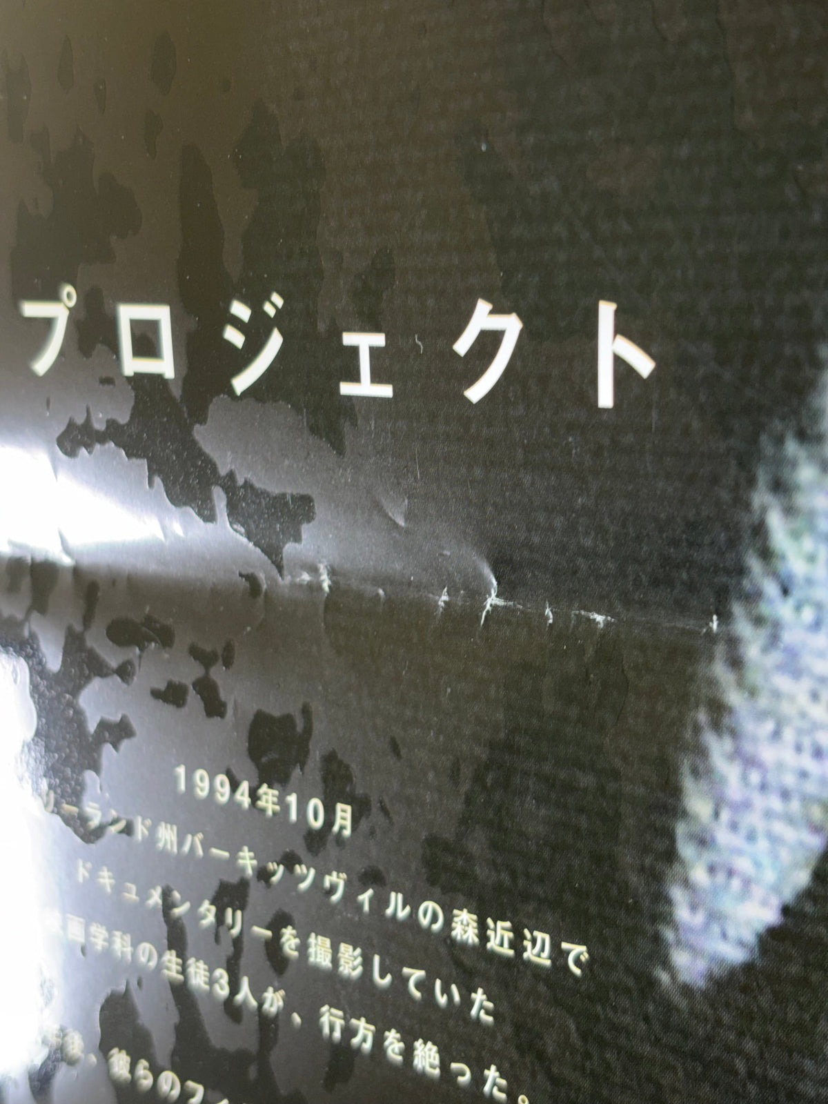 The Blair Witch Project (1999) Original Japanese B2 Poster - Condition detail 11